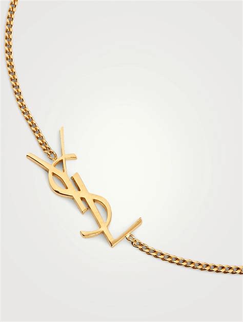 yves saint laurent monogram bracelet|the saint lauren ladies braclets.